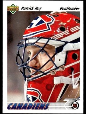 Patrick Roy 1991/92 Upper Deck Montreal Canadians Hockey Card